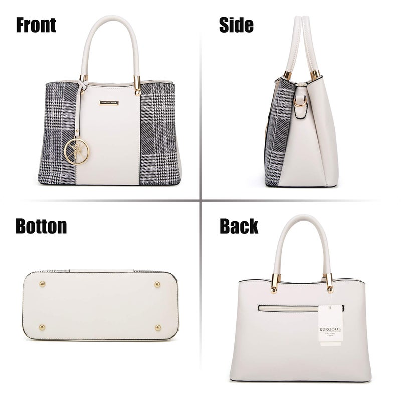 KURGOOL Women Purses and Handbags Top Handle Satchel Shoulder Bags Messenger Tote Bag for Ladie - Image 3